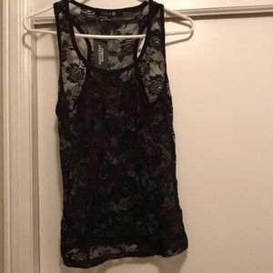 NWT Lace black top